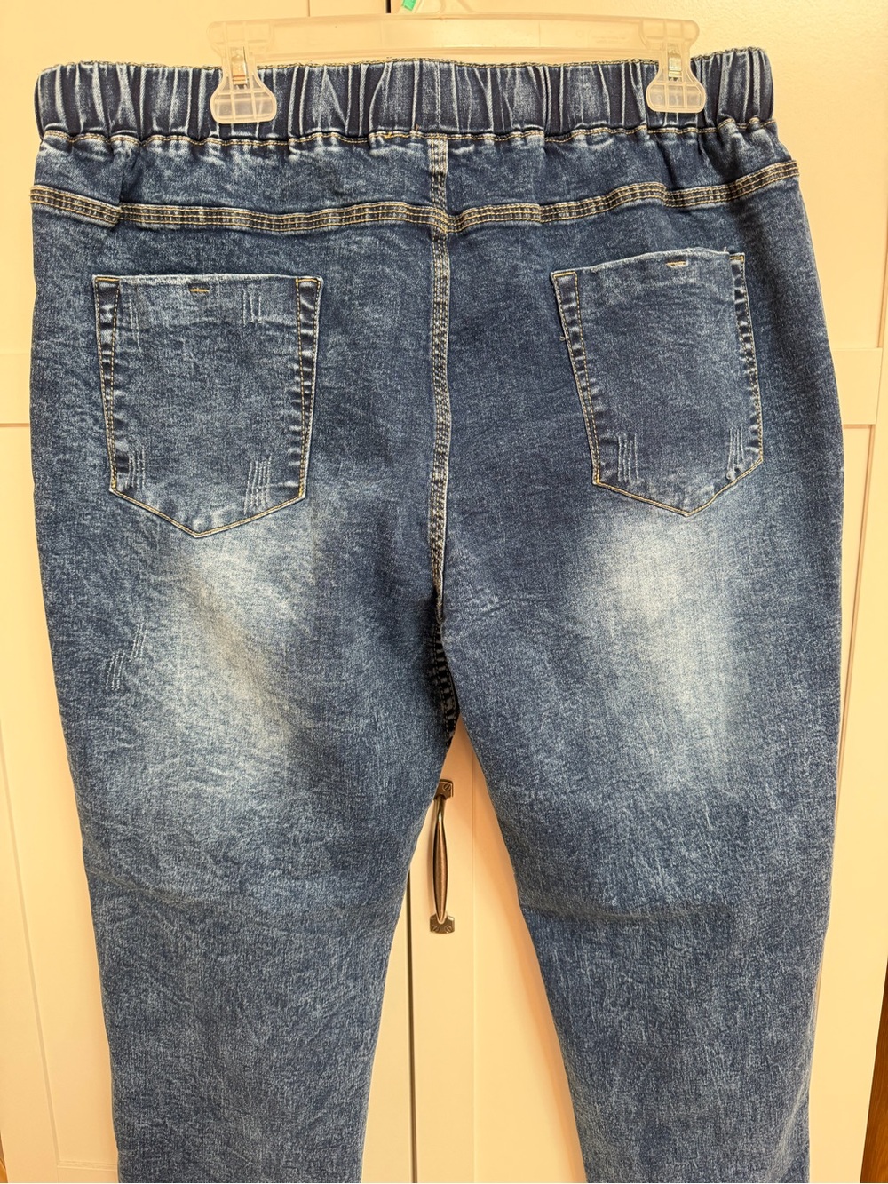 Metietila Pull On Distressed Blue Jeans NWT - Picture 7 of 11